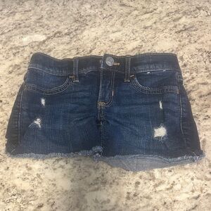 Abercrombie Kids Dark Blue Distressed Shorts